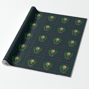 Douglas Scottish Clan Tartan & Crest Wrapping Paper