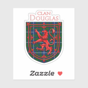 Douglas Tartan Scottish Plaid Lion Rampant