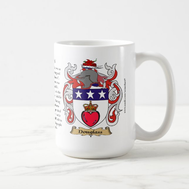 Douglass, the Origin, the Meaning and the Crest Coffee Mug (Right)