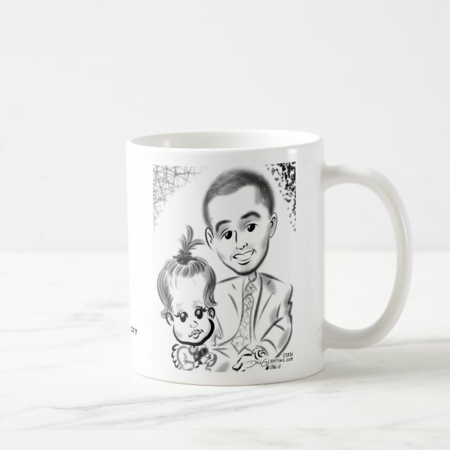 Douglaston Christening Caricatures 2014b Coffee Mug (Right)