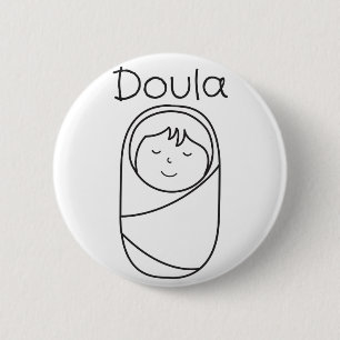 Doula and Baby- Doula Gift 2 Inch Round Button