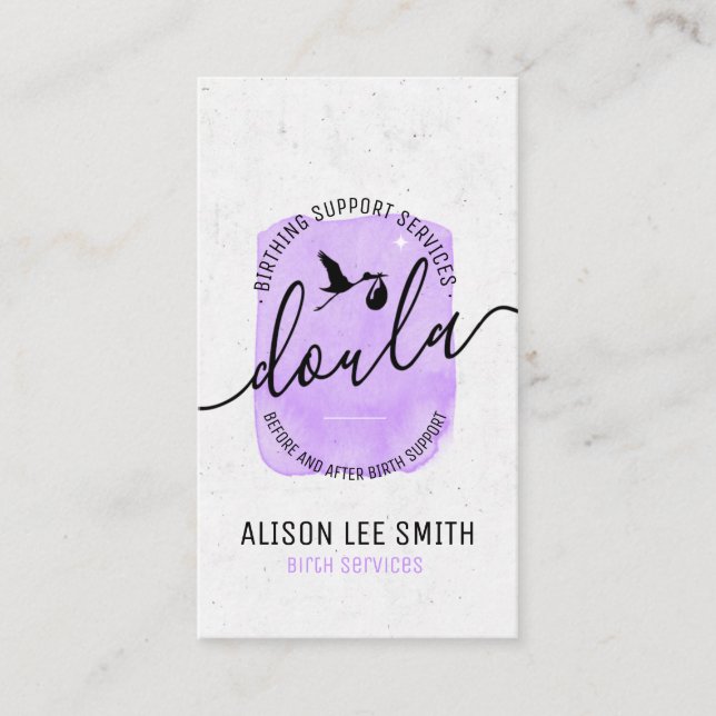 Doula Birth Coach Business Card (Front)