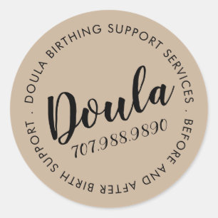 Doula Birth Services Classic Round Sticker