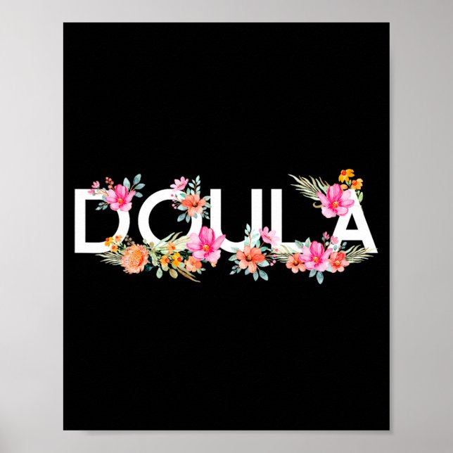 Doula Birth Worker Flower 1 Poster (Front)