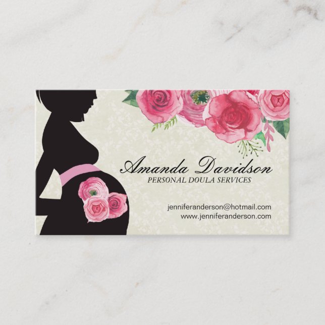 Doula, cartes de visite de bâti de sage-femme et (Devant)