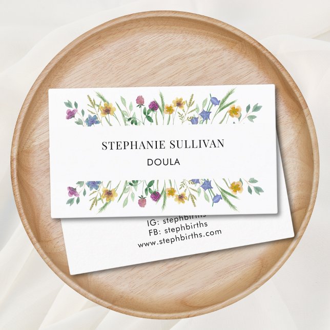 Doula Floral Business Card (Creator Uploaded)