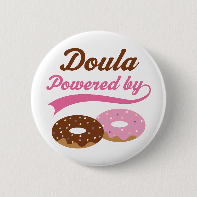 Doula Funny Gift 2 Inch Round Button (Front)