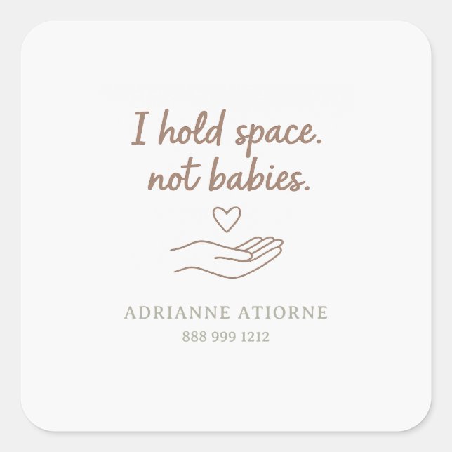 Doula funny quote name sticker (Front)