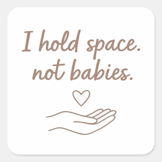 Doula Keeper of Sacred Birth quote sticker (Front)