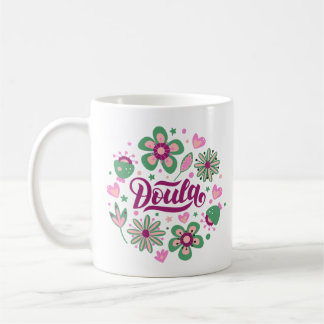 Doula Mug with Floral Design