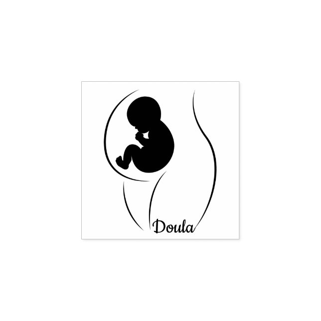 Doula Pregnant Rubber Stamp (Imprint)