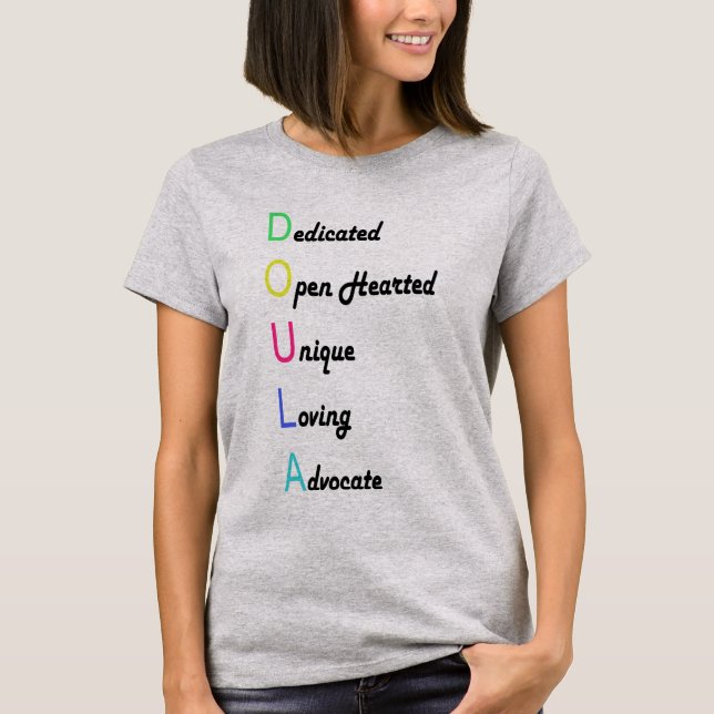 Doula Rainbow T-Shirt (Front)