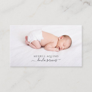 Doula Services Baby Photo  Business Card