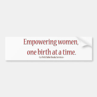 doula's bumper sticker
