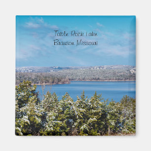 Douleur De Neige À Table Rock Lake Magnet Carré