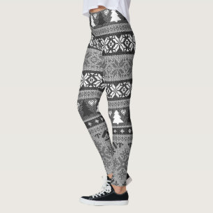 Douleur de Noël moche   Leggings Fair Isle