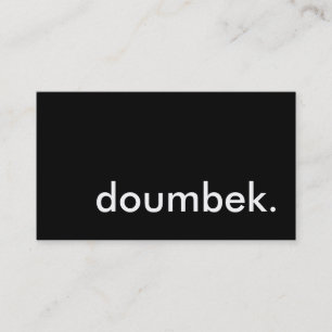 doumbek. business card