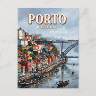 Douro River Porto Portugal Postcard