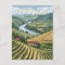 Douro Valley Portugal Travel Art Vintage