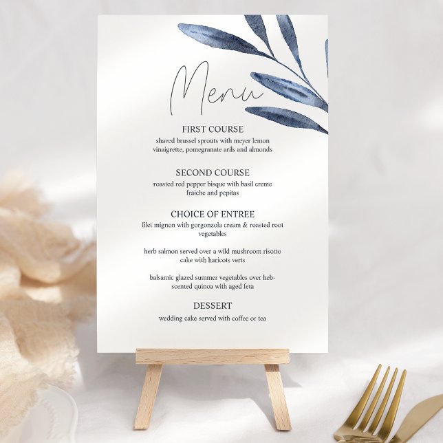 Douteux Rose Fleurs Boho Menu Mariage Boho (Créateur téléchargé)