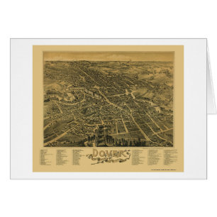 Douvres, carte panoramique de NH - 1888