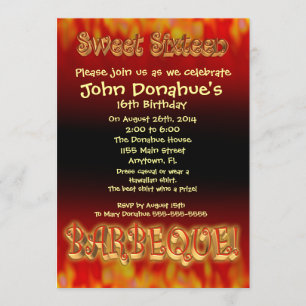 Doux 16 invitation au barbecue