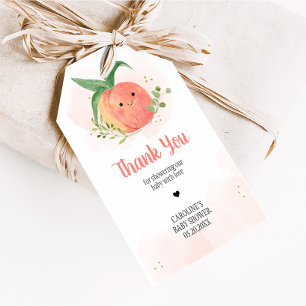 Doux Baby shower de pêche Favoriser les étiquettes