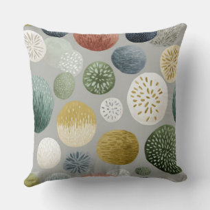 Doux Coussin de Jet en Aquarelle Botanique – 2 Mod