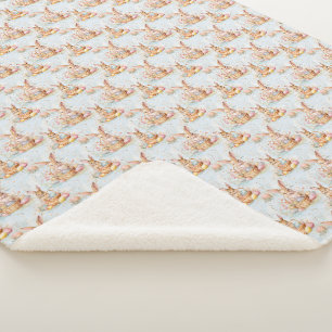 Doux lapin de Pâques couverture Sherpa