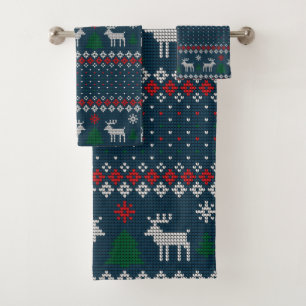 Doux moche Noël Motif nu Vintage