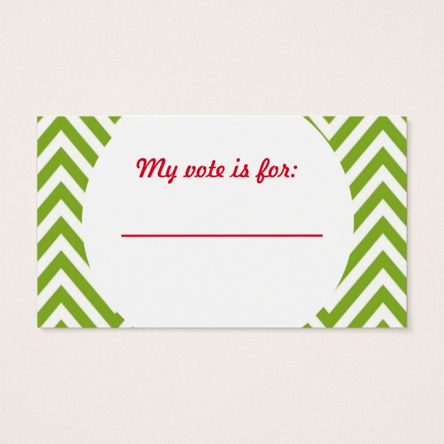 Doux moche Noël Party vote bulletin (Dos)