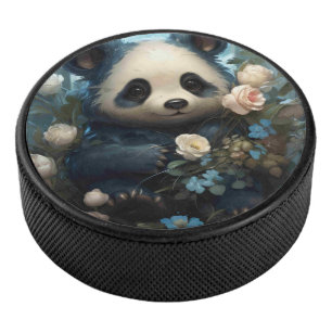 Doux Ours De Panda Chez Les Roses De La Jungle