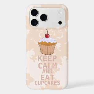 Doux Peacht Damask GARDER CALME ET Manger Cupcakes