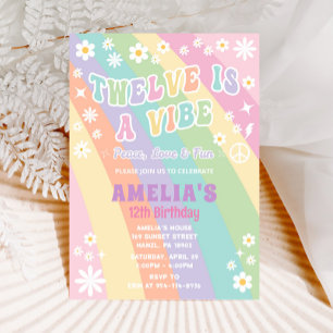 Douze est une invitation d'anniversaire vibe