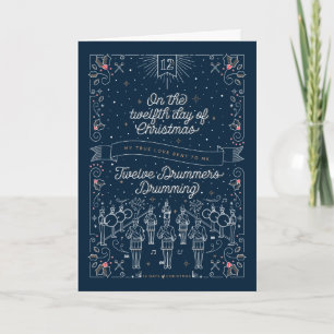 DOUZE JOUR DE NOËL / Carte de Noël pliée
