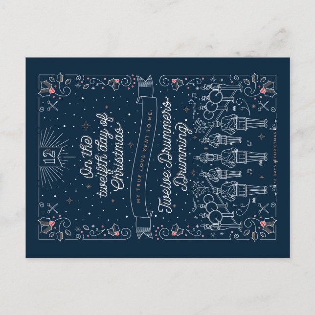 DOUZE JOUR DE NOËL / Carte postale de Noël (Devant)