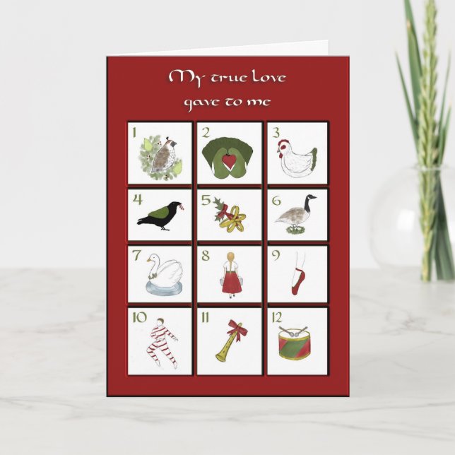 Douze jours de carte de Noël (Devant)