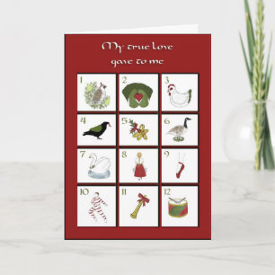 Douze jours de carte de Noël