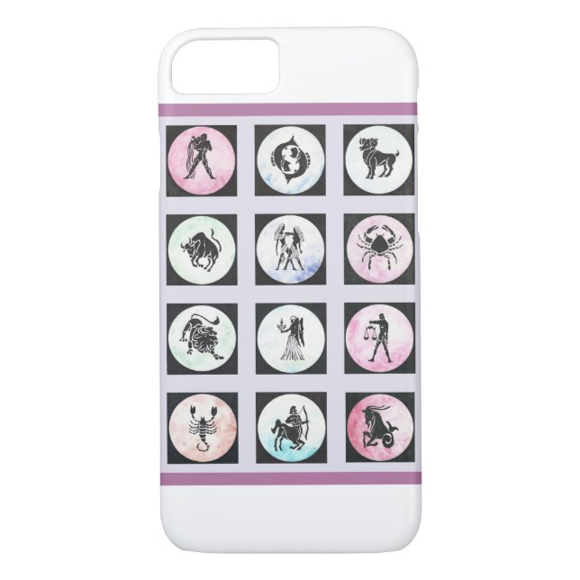 Douze signes zodiaques sur un coque iphone (Dos)