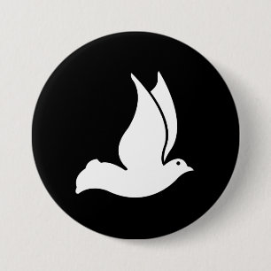 Dove 3 Inch Round Button