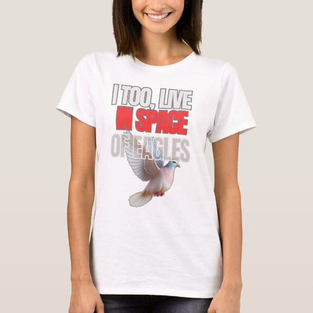 Dove a symbol of Peace and love T-Shirt (Front)