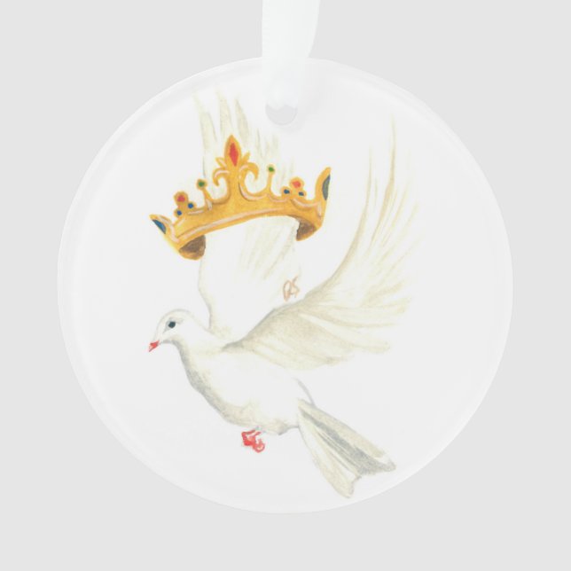 Dove and crown ornament (Front)
