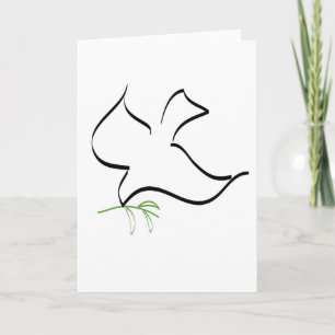 Dove and Olive Branch Image Card