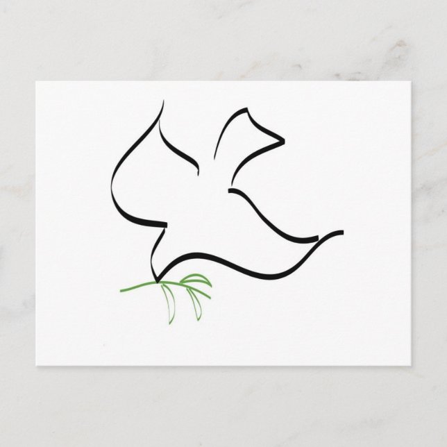 Dove and Olive Branch Image Postcard (Front)