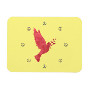 Dove and Peace Signs Magnet
