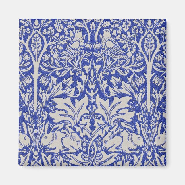 Dove and Rabbit, William Morris Magnet (Front)