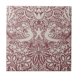 Dove and Rose Ceramic Tile