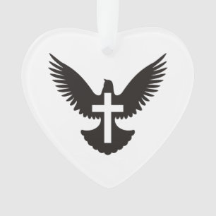 Dove avec l'ornement croisé
