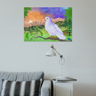 Dove | Beautiful Vibrant Landscape Poster