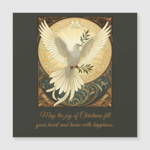 Dove Bird Carrying A Sprig of Olive Christmas Desi